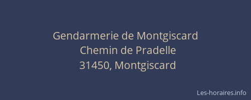 Gendarmerie de Montgiscard