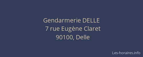 Gendarmerie DELLE