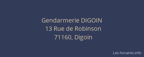 Gendarmerie DIGOIN