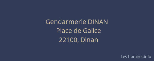Gendarmerie DINAN