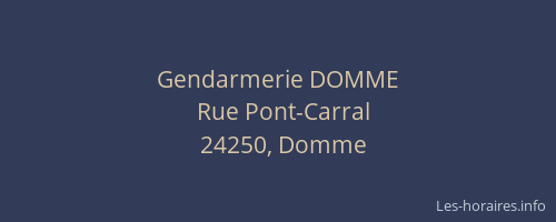 Gendarmerie DOMME