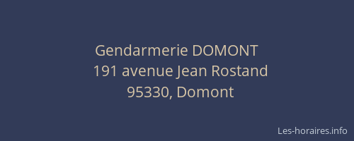 Gendarmerie DOMONT