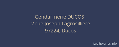 Gendarmerie DUCOS