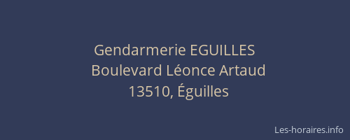 Gendarmerie EGUILLES