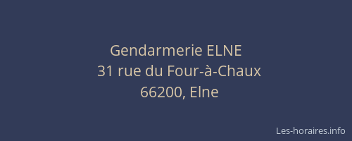 Gendarmerie ELNE