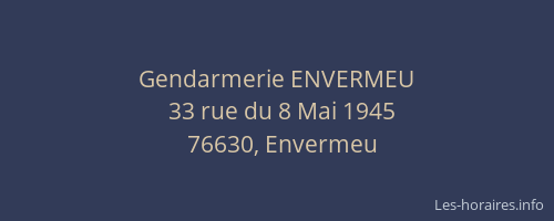 Gendarmerie ENVERMEU