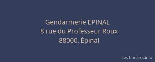 Gendarmerie EPINAL
