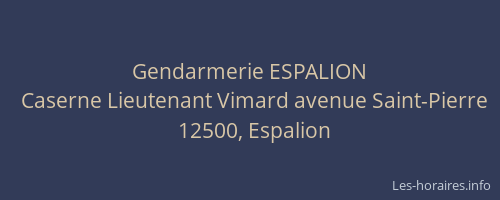 Gendarmerie ESPALION