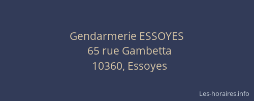 Gendarmerie ESSOYES