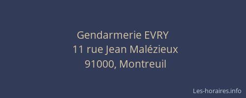 Gendarmerie EVRY