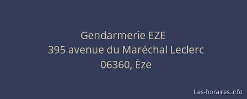Gendarmerie EZE