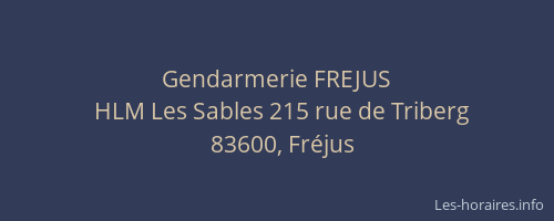Gendarmerie FREJUS