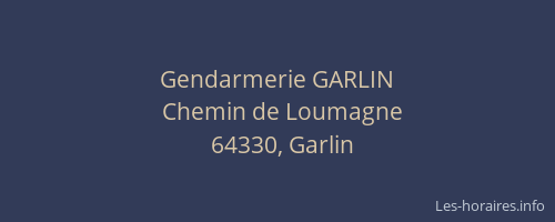 Gendarmerie GARLIN