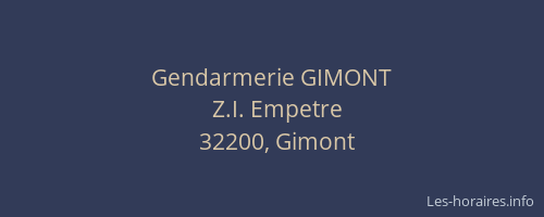 Gendarmerie GIMONT