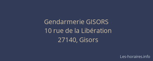 Gendarmerie GISORS