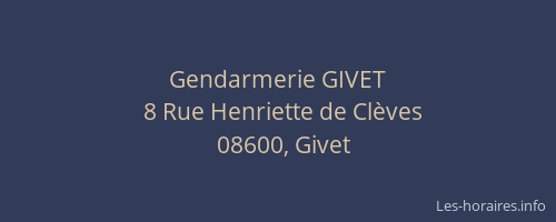 Gendarmerie GIVET