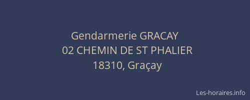 Gendarmerie GRACAY