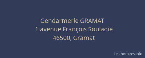 Gendarmerie GRAMAT