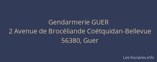 Gendarmerie GUER