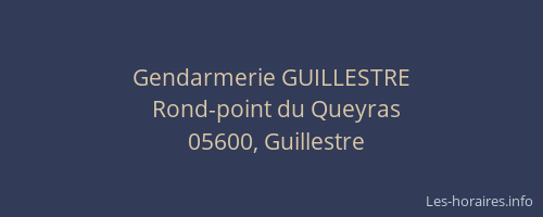 Gendarmerie GUILLESTRE