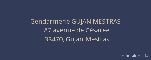 Gendarmerie GUJAN MESTRAS