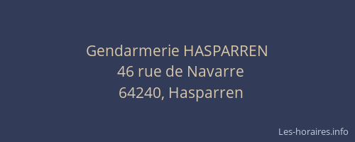 Gendarmerie HASPARREN