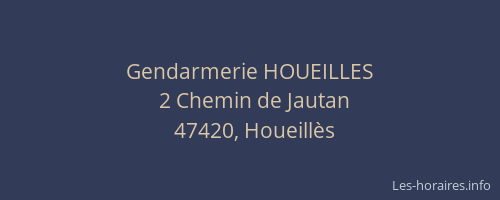Gendarmerie HOUEILLES