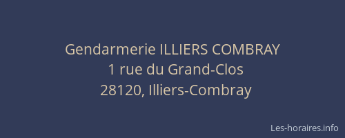 Gendarmerie ILLIERS COMBRAY