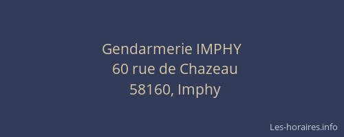 Gendarmerie IMPHY