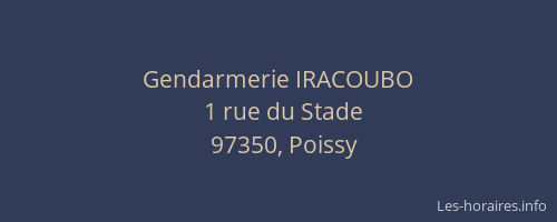 Gendarmerie IRACOUBO