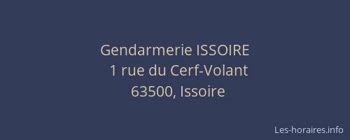 Gendarmerie ISSOIRE