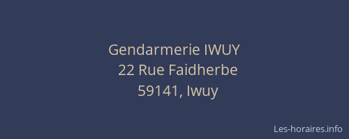 Gendarmerie IWUY