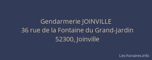 Gendarmerie JOINVILLE