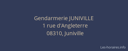 Gendarmerie JUNIVILLE