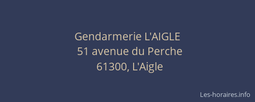Gendarmerie L'AIGLE