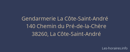 Gendarmerie La Côte-Saint-André