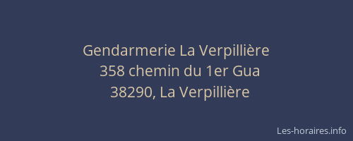 Gendarmerie La Verpillière