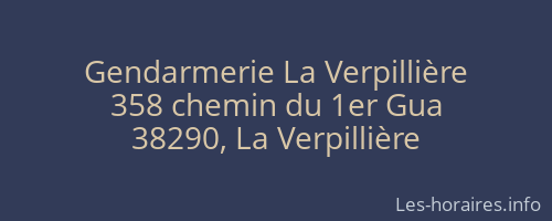 Gendarmerie La Verpillière