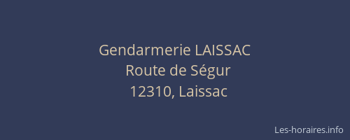 Gendarmerie LAISSAC