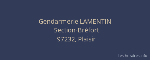 Gendarmerie LAMENTIN