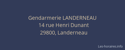 Gendarmerie LANDERNEAU