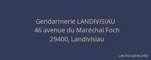 Gendarmerie LANDIVISIAU