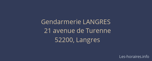 Gendarmerie LANGRES