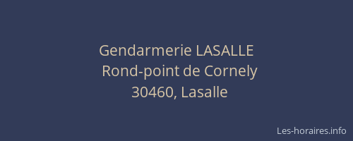Gendarmerie LASALLE
