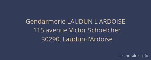 Gendarmerie LAUDUN L ARDOISE