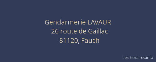 Gendarmerie LAVAUR