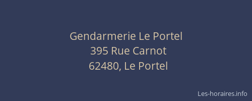Gendarmerie Le Portel