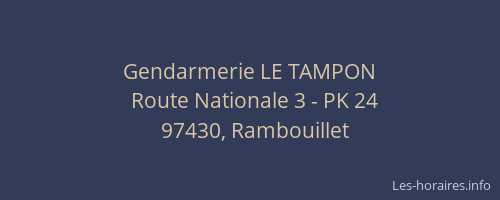 Gendarmerie LE TAMPON