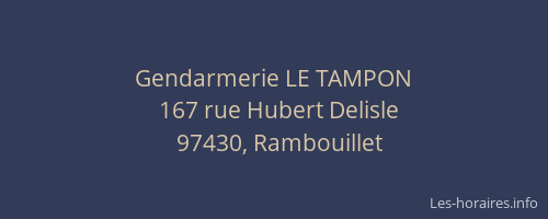 Gendarmerie LE TAMPON