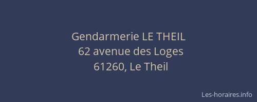 Gendarmerie LE THEIL